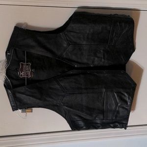Leather Motorcycle Vest